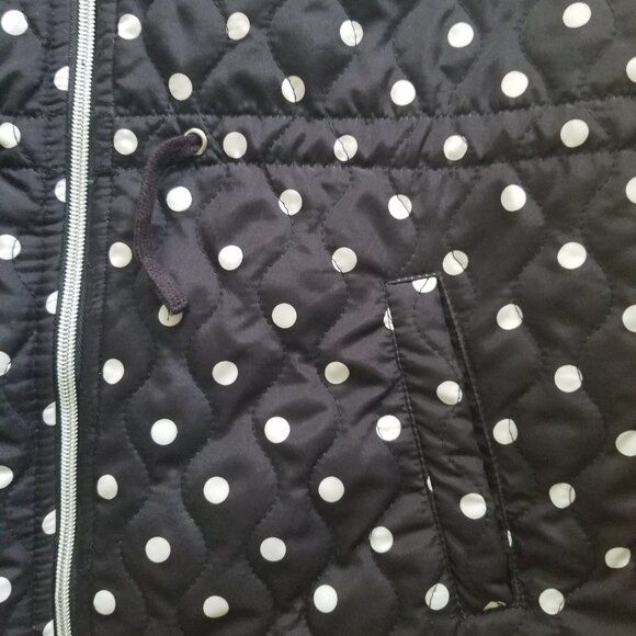Onque Women's Quilted Polkadot Vest Size M - Picture 3 of 4
